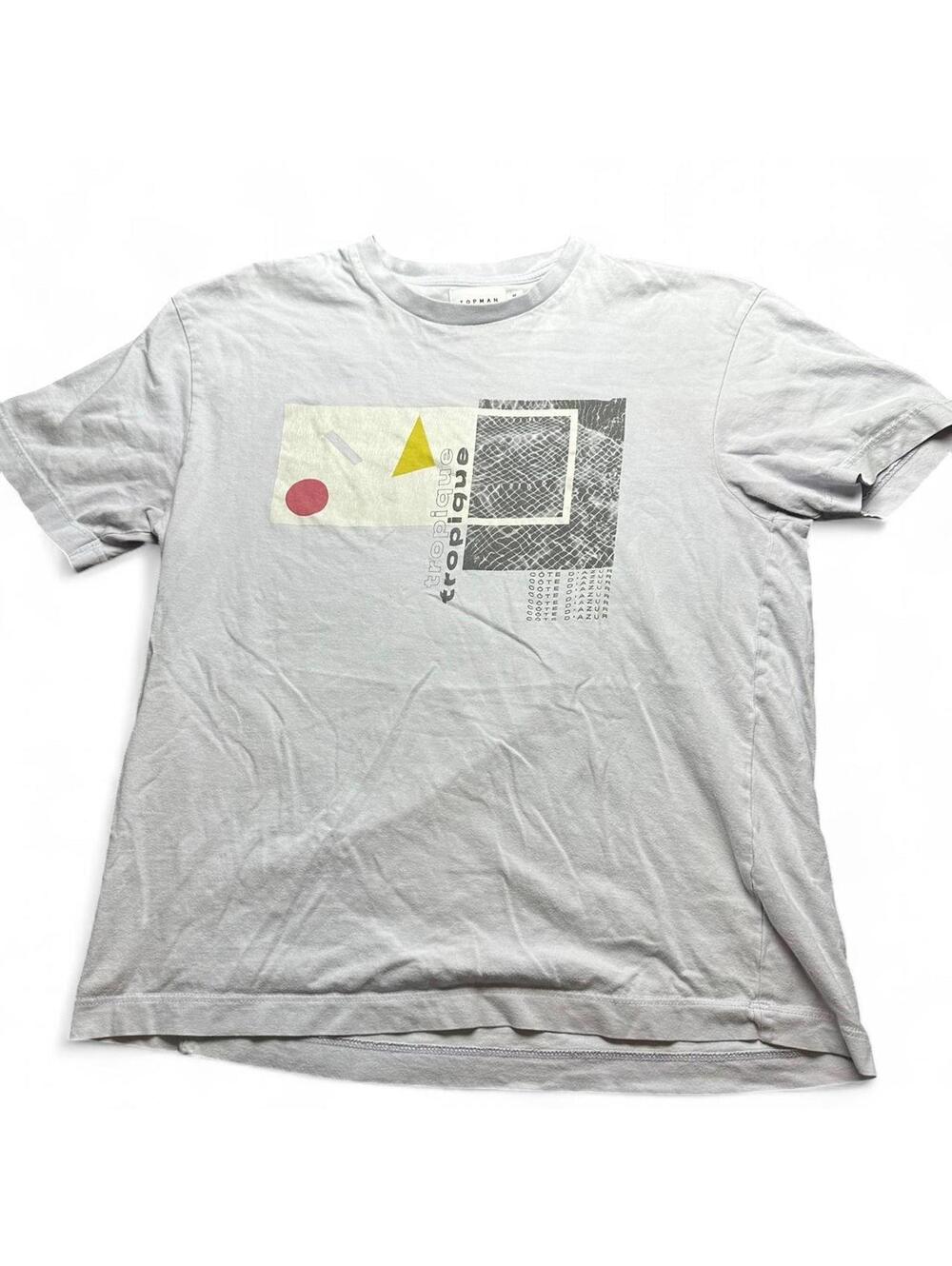 Topman Côte D'Azur Abstract Graphic Tee - Medium